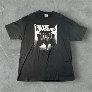 Vintage Velvet Revolver Shirt Mens XL Black Y2K‎ Hard Rock Band Tee Slash 2004